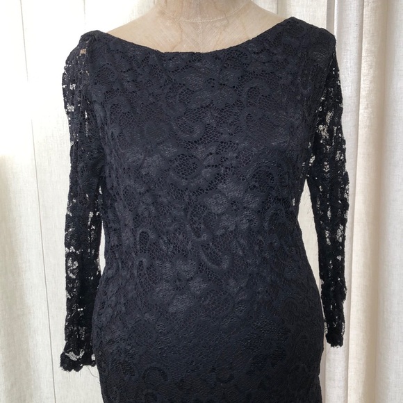 ASOS MATERNITY black lace dress size 10 - Picture 2 of 4